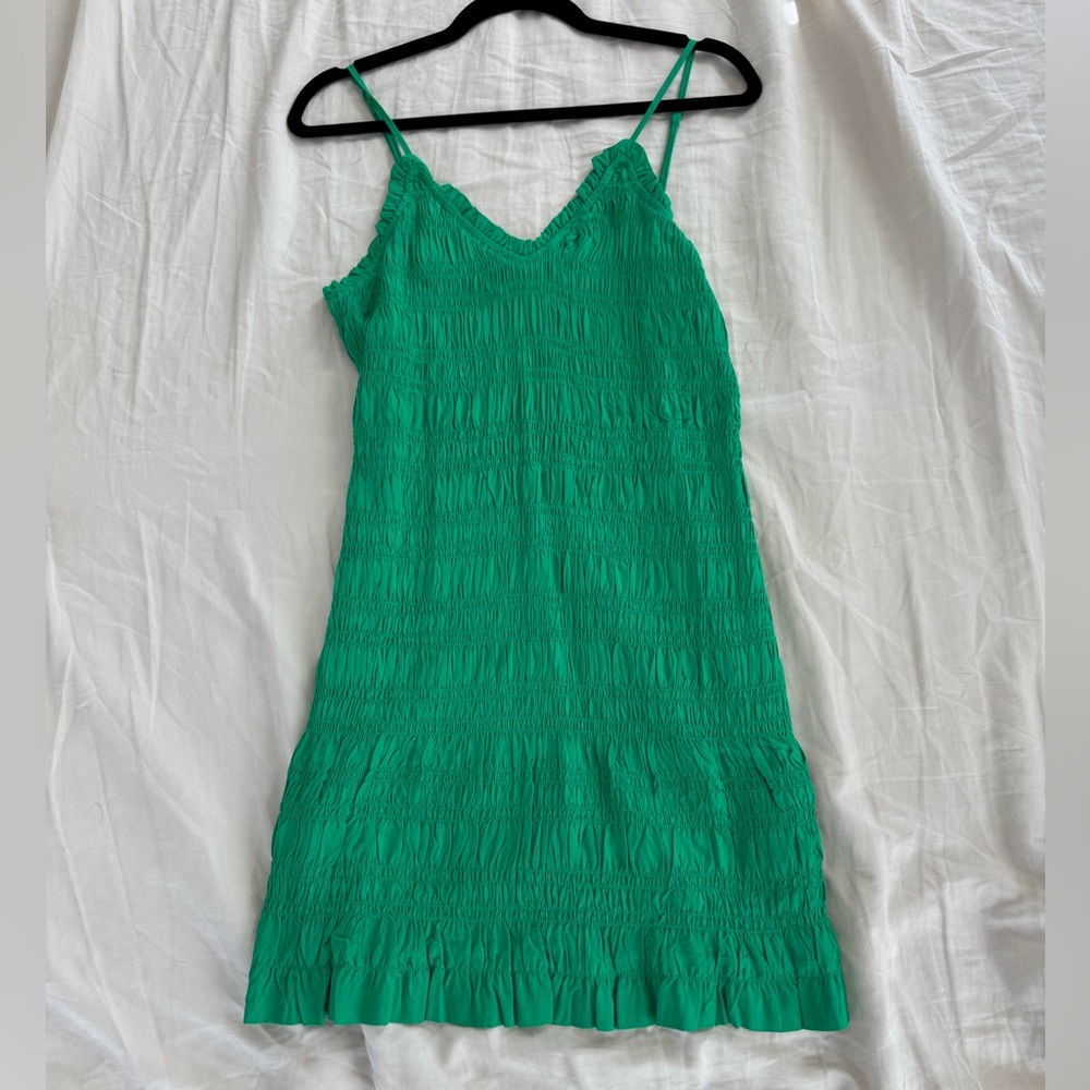 H&M Green Mini Dress